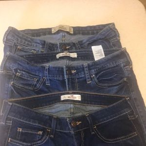 ❤️Lot of 3 Hollister skinny jeans 7L❤️